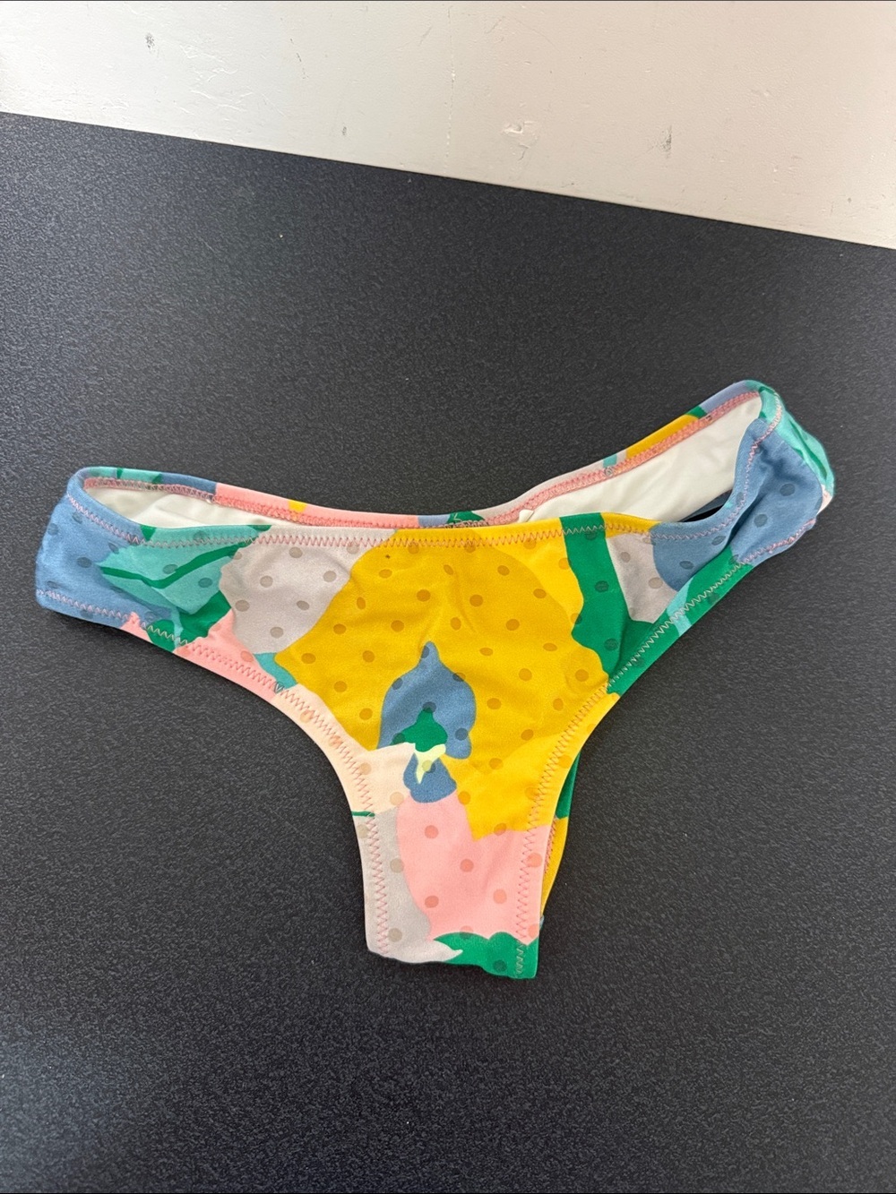 Colorful Abstract Print Bikini Bottoms